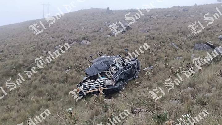 Volcadura en el Nevado de Toluca deja 11 heridos