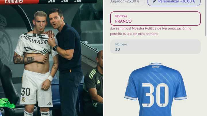 Xabi Alonso regatea la polémica del 'Franco', mientras el Real Madrid prohíbe ponerse ese nombre en la camiseta