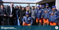 Kicillof volvió a Bahía Blanca para visitar el Hospital Penna y las obras hídricas de PBA