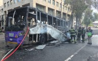 Se incendia autobús en pleno Centro de la Ciudad de México