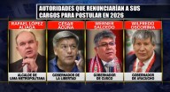 Aliaga, Acuña y Oscorima estarían evaluando renunciar a sus cargos para elecciones 2026