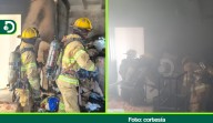 Incendio en un quinto piso de Marinilla: bomberos salvaron a dos mujeres y dos perritos