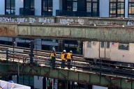 Lead paint removal along Bushwick elevated subway tracks poses no risk, MTA says • Brooklyn Paper