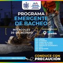 Municipio atenderá baches en estas ocho zonas hoy miércoles 20 de agosto