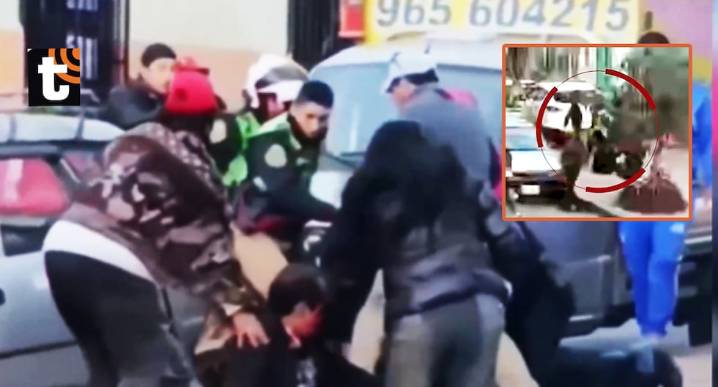 ¡De terror! Policía de civil golpea y mata a balazos a hombre en plena vía pública: cámara de seguridad captó el crimen Aurelio Advíncula Quiñones fue asesinado por el efectivo en su día de franco, se