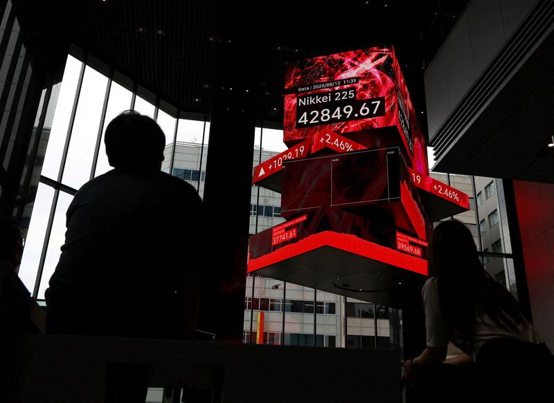 Shares nudge higher in Asia, oil slips on truce talks