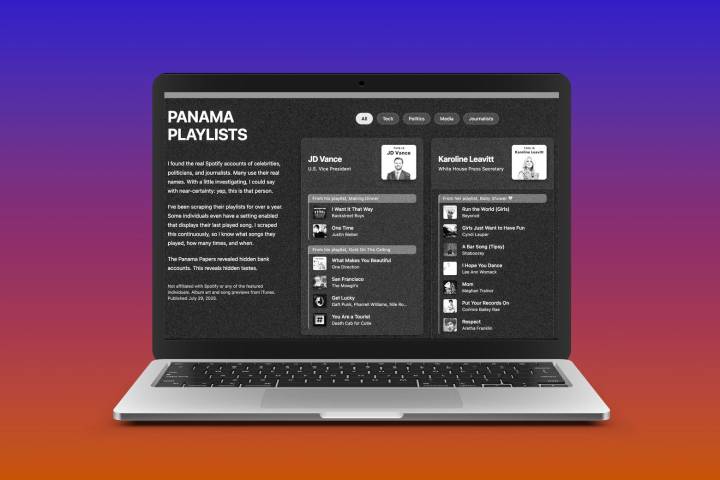 Panama Playlists: they weren’t hacked; they were public.