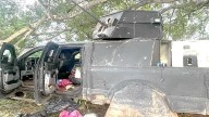 Ejército detiene a tres en El Rosario con arsenal y vehículo blindado tipo “Monstruo”