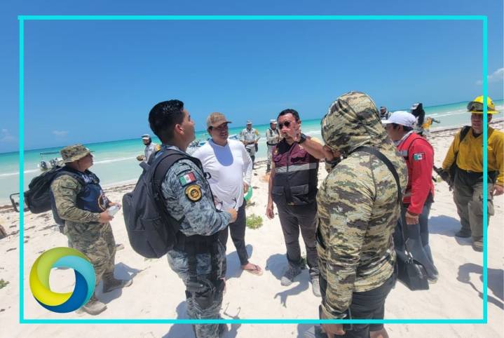 Reportan 40% de control en incendio en Holbox