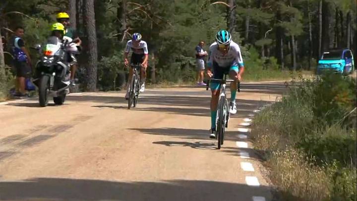 Damiano Caruso se lleva la cuarta etapa de la Vuelta a Burgos