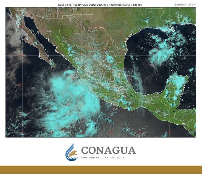 Se pronostican lluvias de muy fuertes a  intensas en Colima, Michoacán y Jalisco