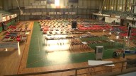 Pabellón de la Bombonera de Plasencia, lugar de acogida de personas evacuadas More