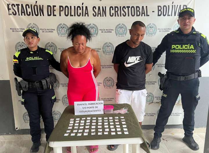 Pareja vendía cocaína en corraleja de San Cristóbal