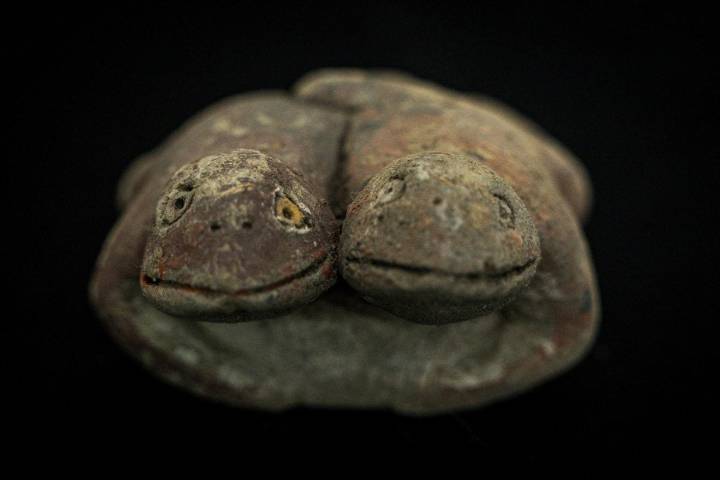 Descubren singular estatuilla de sapos que confirma culto al agua hace 3.800 años en Perú