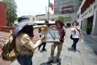 Protesta en SRE demanda acciones contra genocidio en Gaza