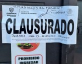 Clausura Gobernación 19 establecimientos durante la última semana