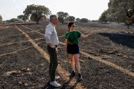 Ayuso reaparece en la zona arrasada por el incendio de Tres Cantos, anuncia ayudas y señala a Puente: "El Twitter hay que dejarlo para otro momento; ya se pasarán facturas"