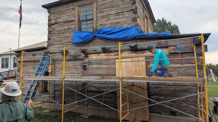 Crews Work To Save Mountain Man Jim Baker’s 152