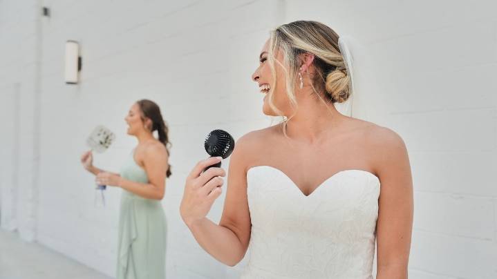 Melting makeup, sweaty tuxes and overheating guests are shifting summer weddings