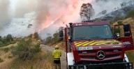 Un bombero muere y otro resulta herido al volcar una autobomba en Espinoso de Compludo (León)