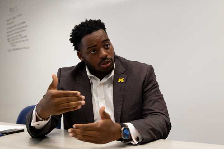 Student Body President Eric Veal Jr. talks campaign goals and presidential search