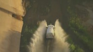 LA police chase suspect drives into waterway tunnel