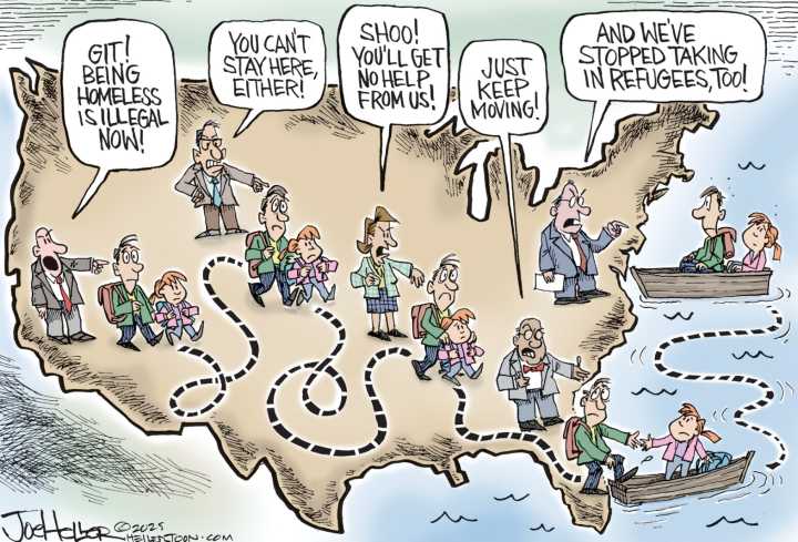 Editorial cartoon for Monday, Aug. 18