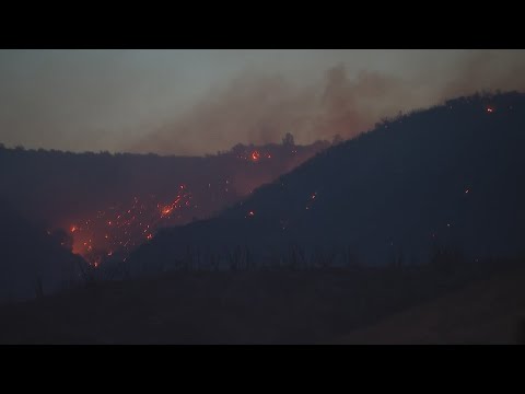 Wildfire burning near Los Angeles