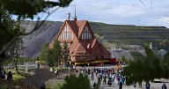 This Swedish church is moving 3 miles down the road. It's relocating before a mine swallows the town
