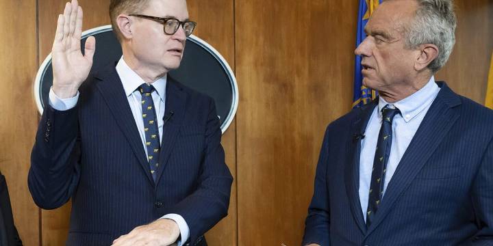 The new head of the CDC has no training in medicine and once helped Peter Thiel develop man