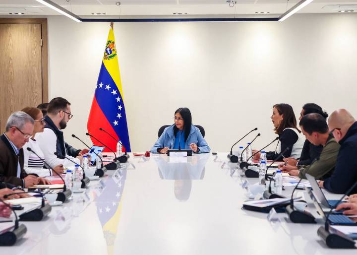 Vicepresidenta se reúne con el Comité de Comercio Exterior de Venezuela