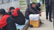 La desoladora imagen de Martín Minella, quién no habló con la prensa tras una nueva derrota