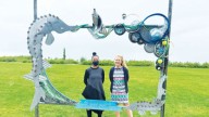 Art installation celebrates recycling, clean ecosystems