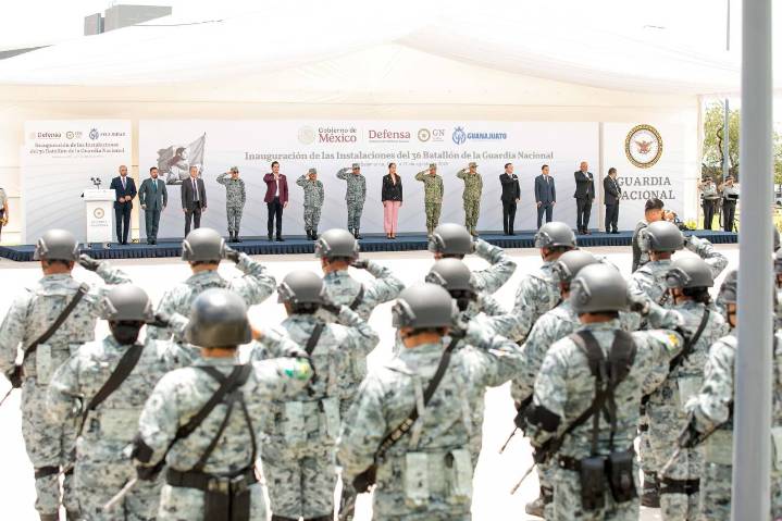 INAUGURAN EL 36 BATALLÓN DE LA GUARDIA NACIONAL EN SALAMANCA