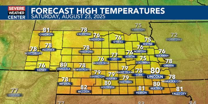 Weekend Forecast: Extended stretch of below average highs begin
