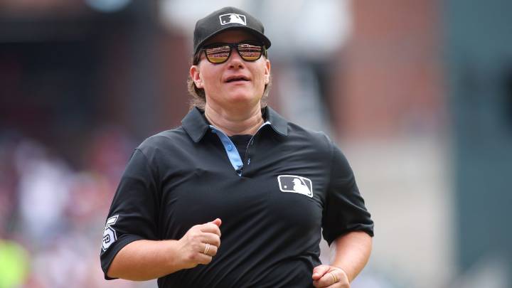 Jen Pawol breaks MLB's gender barrier as first female umpire to work regular