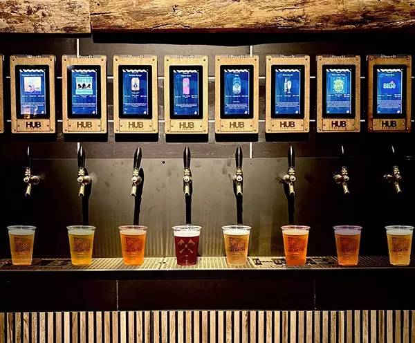 Novi’s HUB Stadium has a new self-pour wall with 50 taps