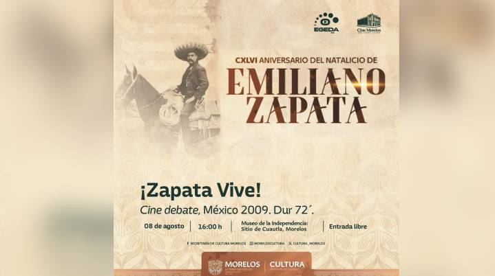 Invitan a cine debate sobre El Caudillo del Sur en Cuautla