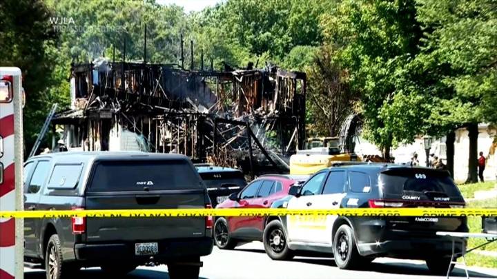 4 children and 2 adults are killed when fire rips through a house in Maryland