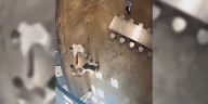 Video shows prison fight involving accused quadruple murder suspect before release