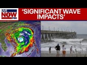 Hurricane Erin brushing North Carolina's Outer Banks, NHC says