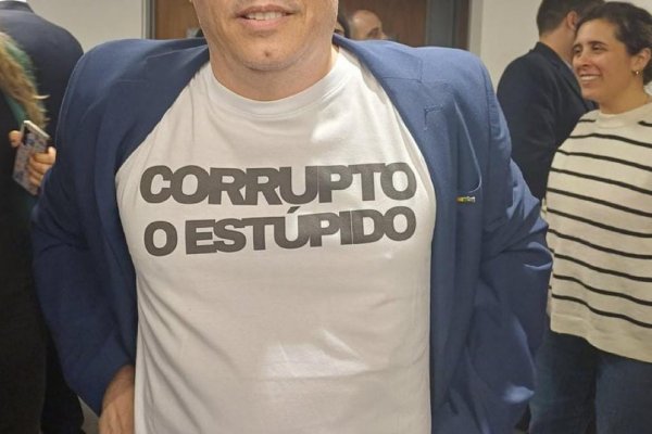 La mojada de oreja del diputado que fue al Congreso con la frase de Mondino en una remera