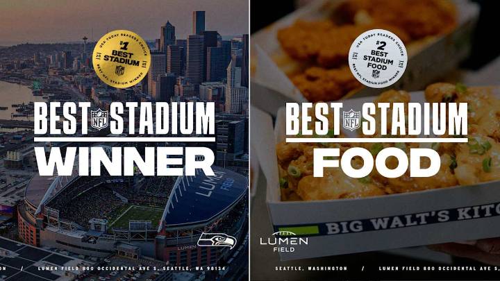 Lumen Field wins 'USA Today' Best NFL Stadium, Runner Up For Best Stadium Food