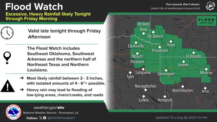 Flood Watch in effect overnight