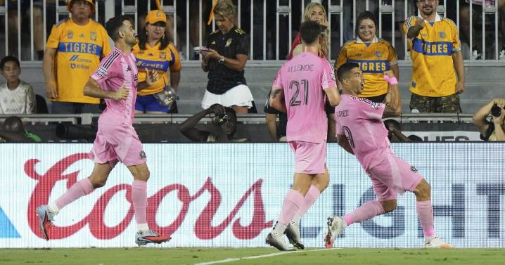 Suárez anota 2 e Inter Miami sin Messi supera  a Tigres en la Leagues Cup