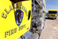 Structure fire in southeast Las Vegas
