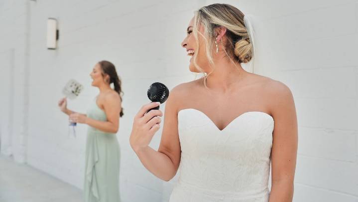 Melting makeup, sweaty tuxes and overheating guests are shifting summer weddings