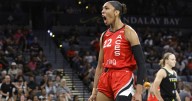 A'ja Wilson scores 34 and Aces hit 18 3