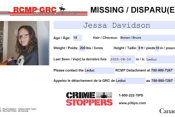 Leduc RCMP seeking missing youth