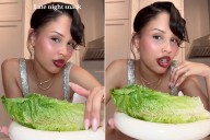 Nara Smith's Snack of Lettuce with Pepper Sparks Reactions